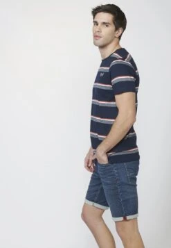Koroshi Manga Corta - Camiseta Estampada - Navy 7 Koroshi Manga Corta - Camiseta Estampada - Navy -Solid Ventas 803df67f2633487098ec2aa91f237e11