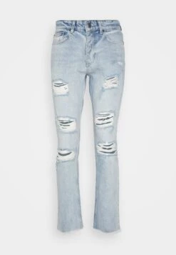 Ripped Knee - Vaqueros Rectos - Blue -Solid Ventas 84249c00f501471caa47b539152a399c