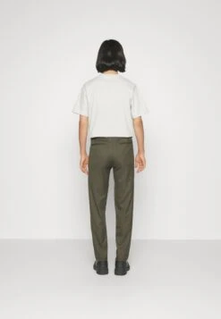 Les Deux Como Herringbone Suit Pants - Pantalón De Traje - Olive Night/Dark Brown -Solid Ventas 8c6f99dc87a846dea84a9153de690025