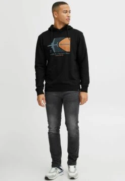 Indicode Jeans Idforzo - Jersey Con Capucha - Black -Solid Ventas 9065851e71dd4f4eab60caf775b44845