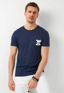 Slim Fit - Camiseta Estampada - Indigo -Solid Ventas 9203dd94dbb74bc2b02983f22cb7e008