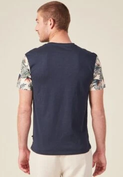 Mit Kurzen Ärmeln - Camiseta Estampada - Bleu -Solid Ventas 940ca42bebb04c698325243a920a31cb