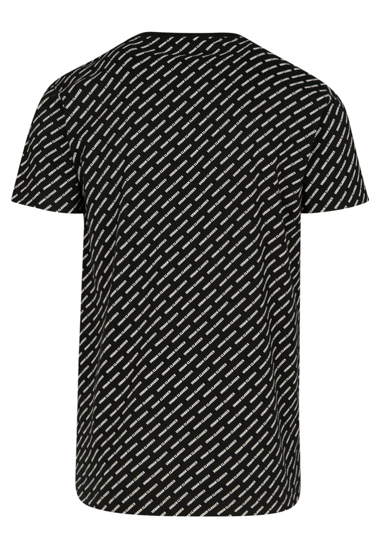 URBAN CLASSICS Allover Logo Tee - Camiseta Estampada - Black 4 URBAN CLASSICS Allover Logo Tee - Camiseta Estampada - Black - Imagen 2