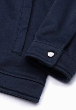 Zippered Without A Hood - Sudadera Con Cremallera - Navy -Solid Ventas a390a78572dd4fc384e4999c093ab087