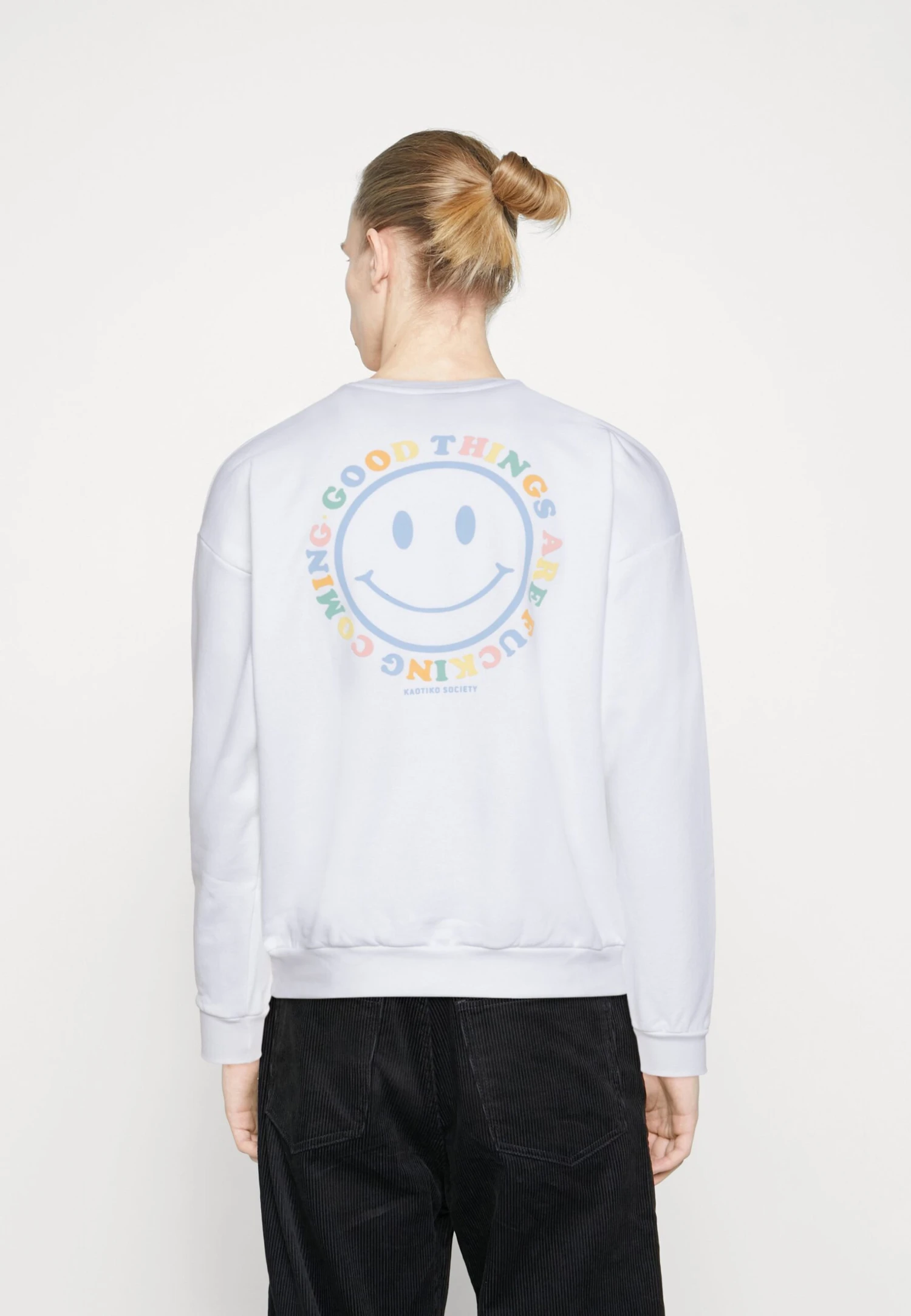 Kaotiko Crew Smile - Sudadera - White 5 Kaotiko Crew Smile - Sudadera - White - Imagen 3