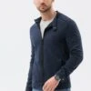 Zippered Without A Hood - Sudadera Con Cremallera - Navy -Solid Ventas ac8e67e5bcf9436f909e476d92a31a78