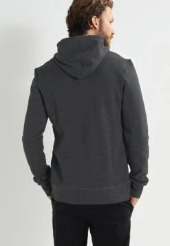 Pier One Sudadera Con Cremallera - Black Melange -Solid Ventas ad2b2b24b02a47f29e0ecbd4c2ee6d85