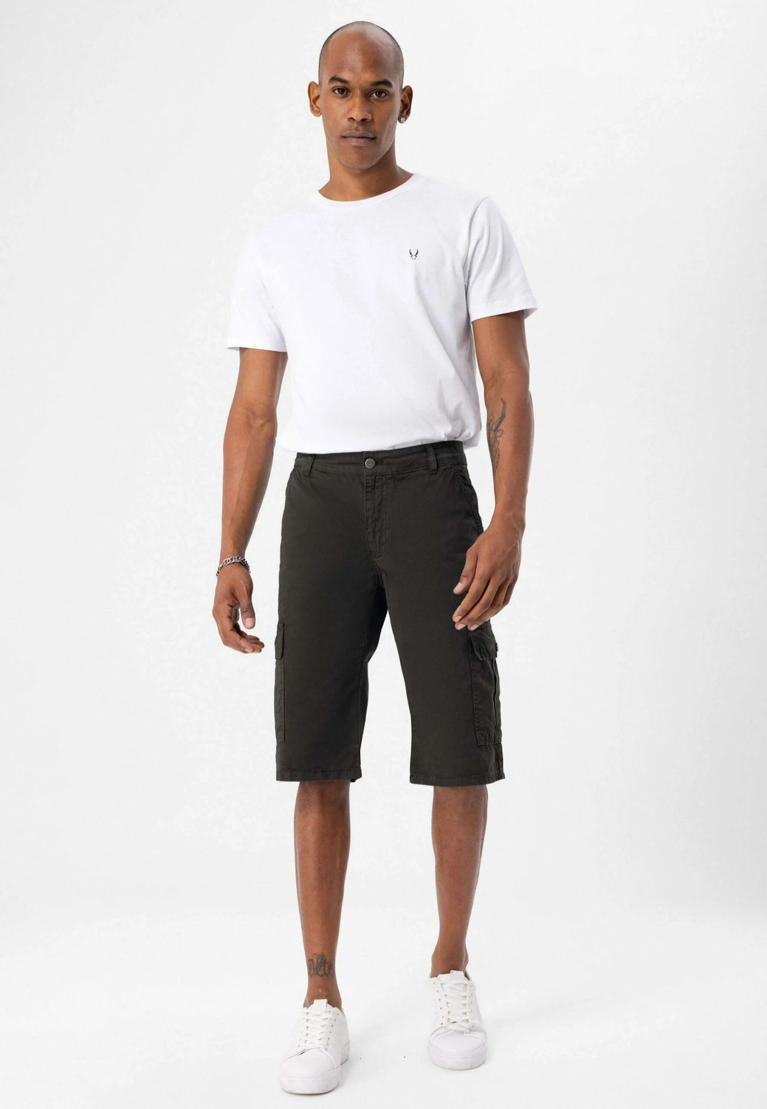 Shorts Vaqueros - Khaki 4 Shorts Vaqueros - Khaki - Imagen 2