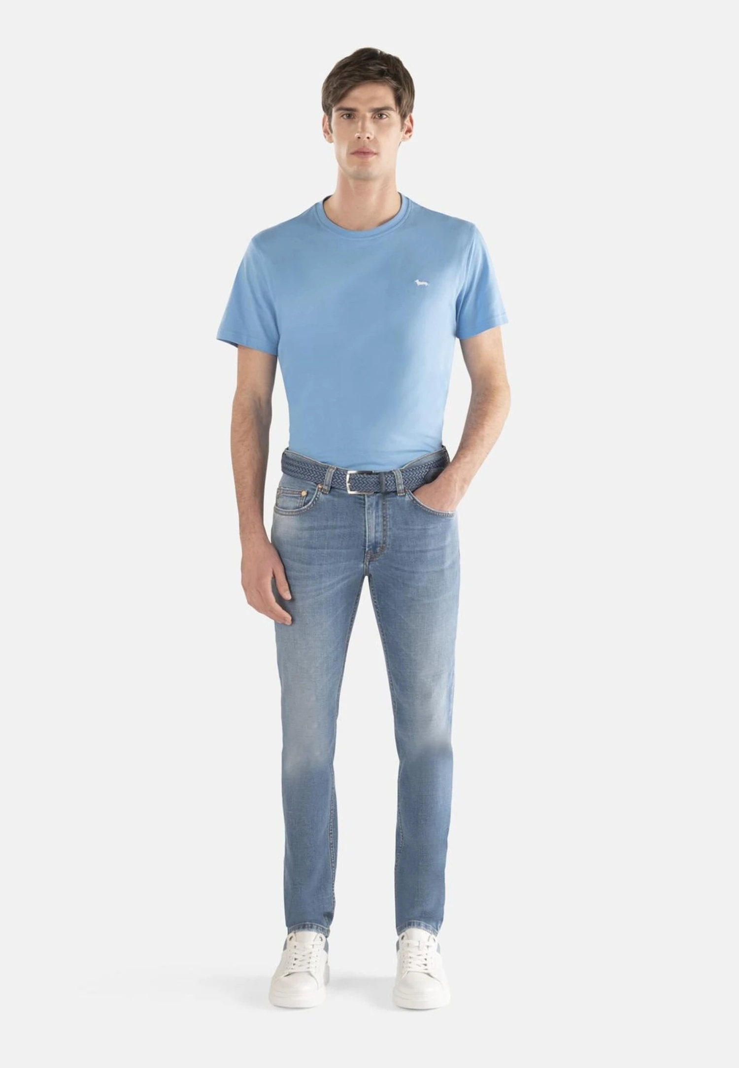 HARMONT&BLAINE Vaqueros Rectos - Blu Reale Screziato 4 HARMONT&BLAINE Vaqueros Rectos - Blu Reale Screziato - Imagen 2