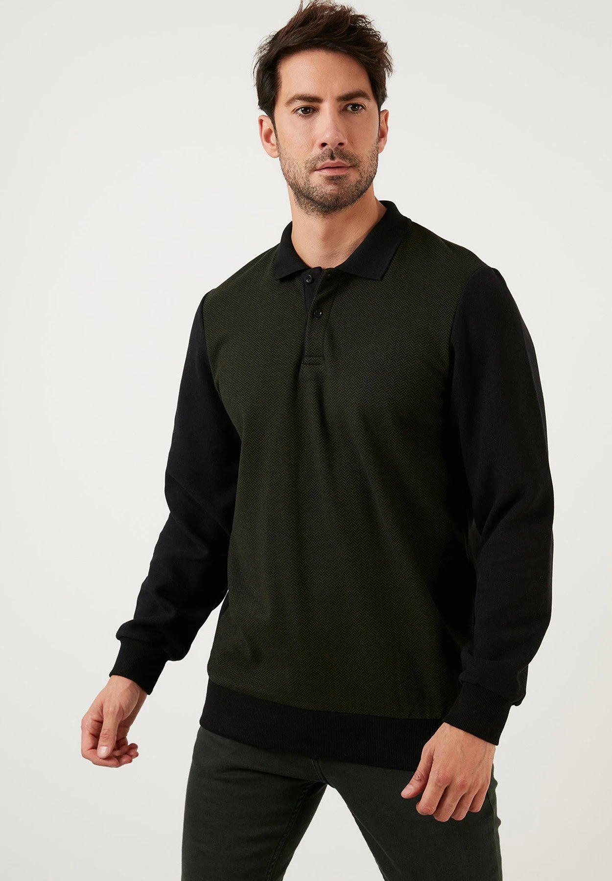 Regular Fit - Sudadera - Khaki 8 Regular Fit - Sudadera - Khaki - Imagen 6