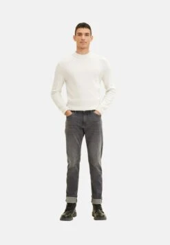 Tom Tailor Josh - Vaqueros Rectos - Used Mid Stone Grey Denim -Solid Ventas b569f58196cc436f8065c1da0925db48