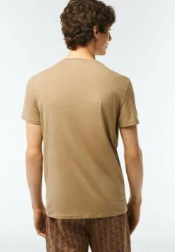 Lacoste Camiseta Básica - Beige -Solid Ventas b74a55e692494776a75c178f533dadc5