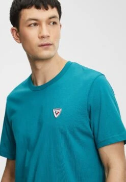 Rossignol Logo Plain Tee - Camiseta Básica - Dark Emerald -Solid Ventas be86c60a35764e648fb1aa395f576ea3
