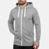 Solid Sdolli - Sudadera Con Cremallera - Light Grey