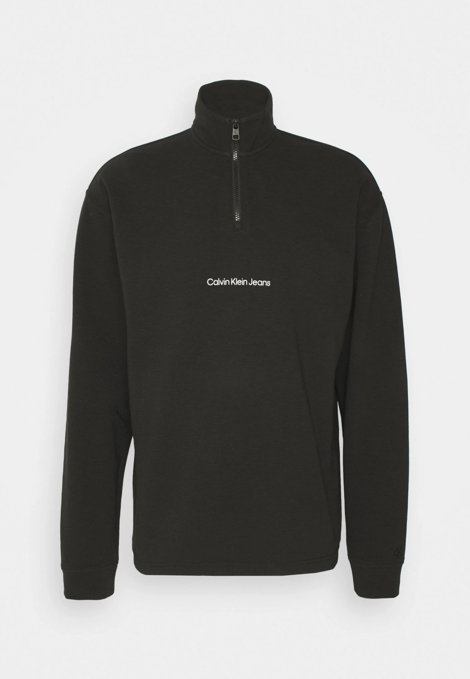 Calvin Klein Jeans Instit Half Zip Ottoman - Camiseta De Manga Larga -Black 7 Calvin Klein Jeans Instit Half Zip Ottoman - Camiseta De Manga Larga -Black - Imagen 5