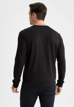 DeFacto Modern Fit- Sudadera - Black -Solid Ventas cf00993522134424bb389ef11afad4de