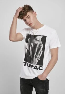 Mister Tee Tupac Profile - Camiseta Estampada - White