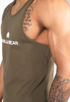 Gorilla Wear Carter - Top - Dark Green -Solid Ventas dea453d11ebc411083efd70fed641da4