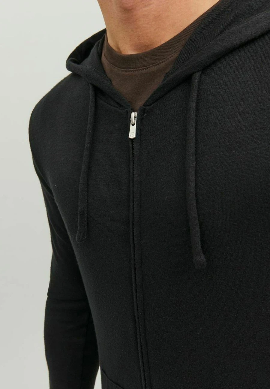 JACK&JONES Premium Weich Kapuze- Sudadera Con Cremallera - Black 6 JACK&JONES Premium Weich Kapuze- Sudadera Con Cremallera - Black - Imagen 4