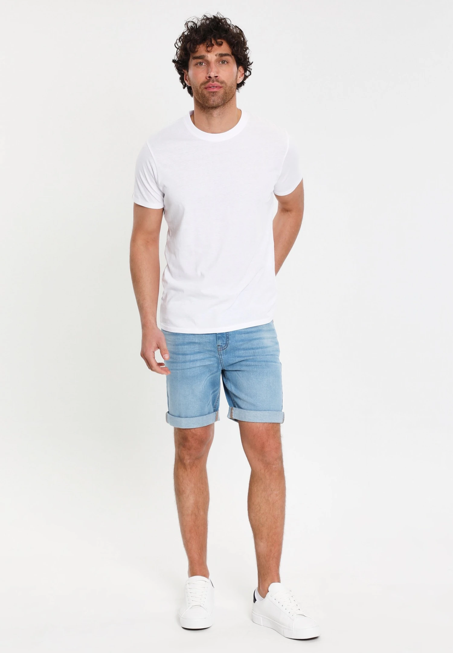 Threadbare Thb Burt - Shorts Vaqueros - Light Wash 4 Threadbare Thb Burt - Shorts Vaqueros - Light Wash - Imagen 2