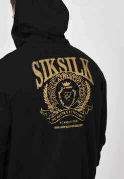 SikSilk Crest Logo Zip Through Hoodie - Sudadera Con Cremallera - Black 11 SikSilk Crest Logo Zip Through Hoodie - Sudadera Con Cremallera - Black -Solid Ventas e1eeeba2ecc2466ba22f302ad2cc0201