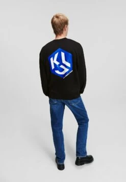 Karl Lagerfeld Jeans Monogram Long Sleeve - Sudadera - Black