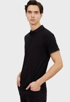 Polo - Black Black -Solid Ventas e5f8e408678e432e8301f8a813a5a91d