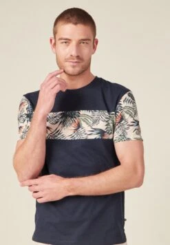 Mit Kurzen Ärmeln - Camiseta Estampada - Bleu -Solid Ventas e9f59a92150f4a289d44ac8a0edfc0be