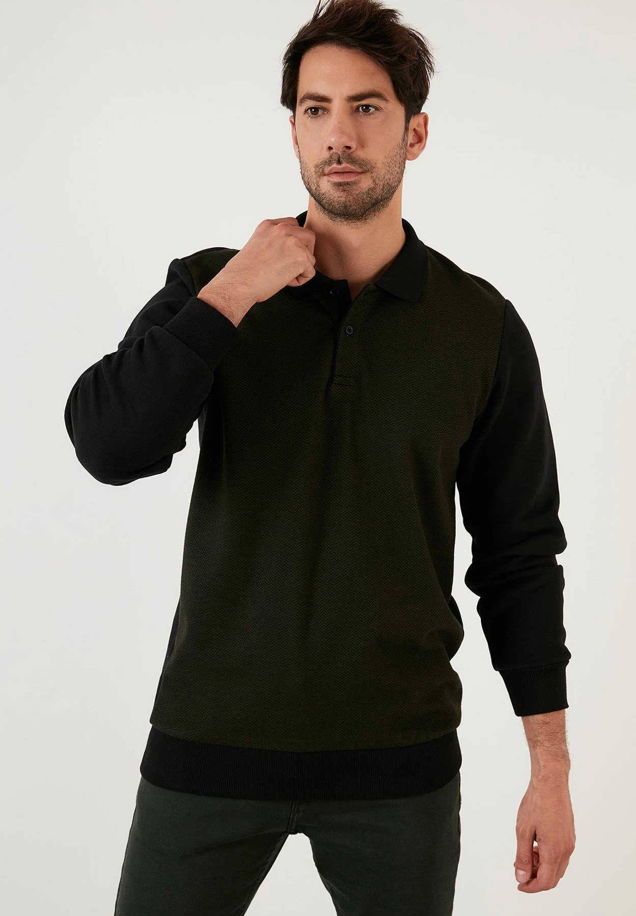 Regular Fit - Sudadera - Khaki 5 Regular Fit - Sudadera - Khaki - Imagen 3
