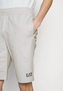 EA7 Emporio Armani Bermuda - Pantalones Deportivos - Light Grey -Solid Ventas ed6801cd49844aa4b3d9fe8070a39002