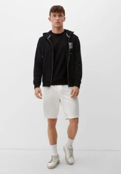 S.Oliver Sudadera Con Cremallera - Schwarz -Solid Ventas efbb7bcab2c744e69cb45a6f4fe39a13