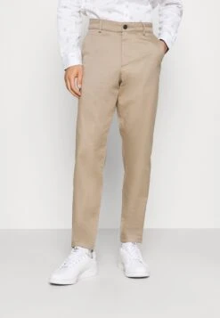 Selected Homme Slhslim Taperepton Flex Pants - Pantalones Chinos - Chinchilla