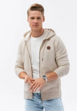 Om-Sszp-Hoodie - Sudadera Con Cremallera - Cream -Solid Ventas f51525da1ddb4417b4347ef46b3e70b3