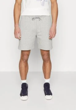 Les Deux Blake Sweatshorts - Shorts - Grey Mélange/White