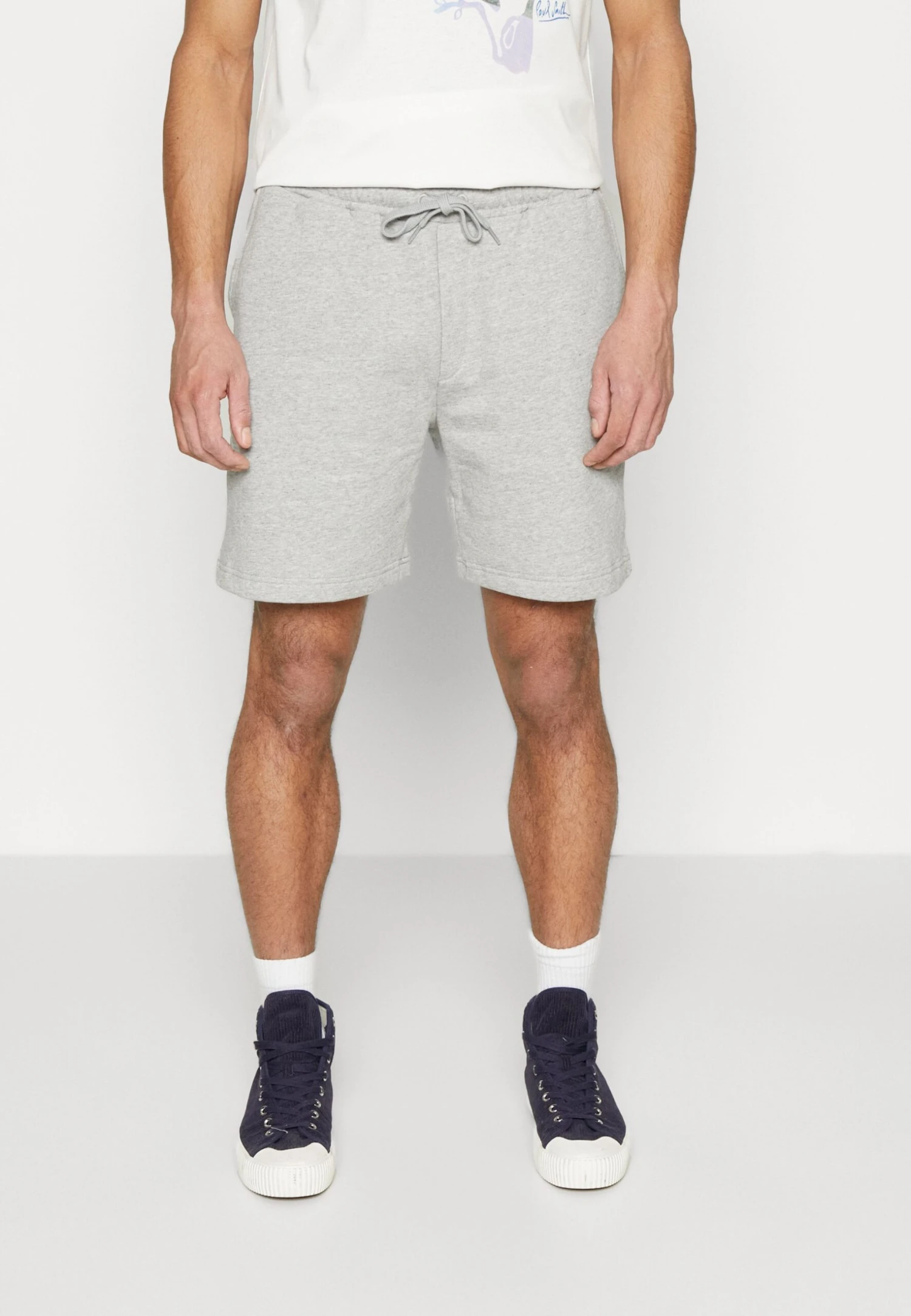 Les Deux Blake Sweatshorts - Shorts - Grey Mélange/White 3 Les Deux Blake Sweatshorts - Shorts - Grey Mélange/White