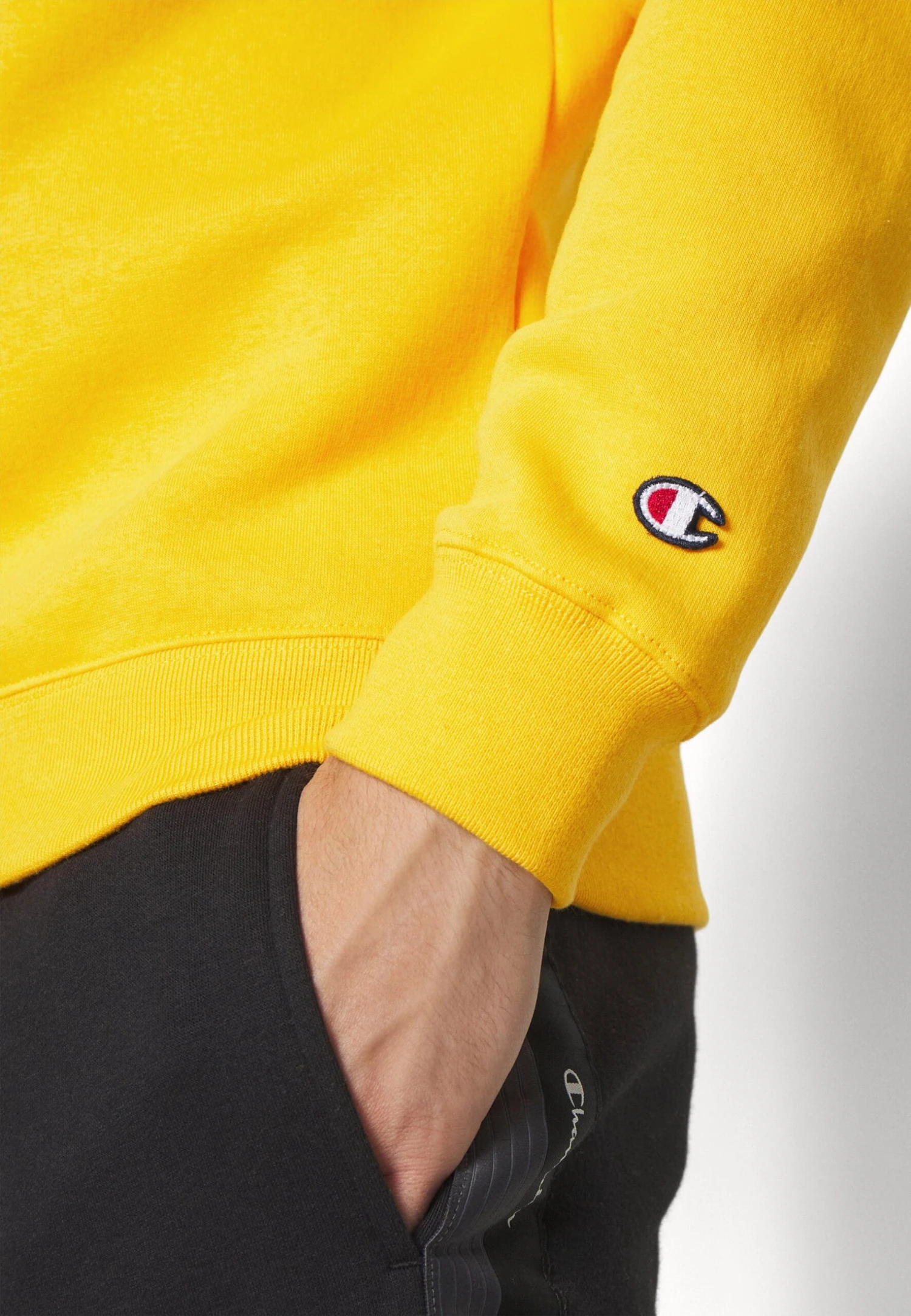 Champion Classic Crewneck Large Logo - Sudadera - Yellow 8 Champion Classic Crewneck Large Logo - Sudadera - Yellow - Imagen 6