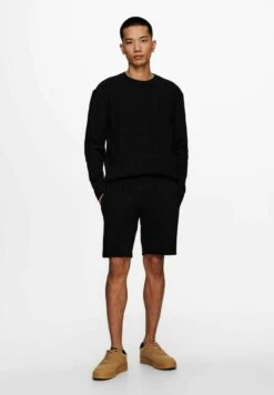 Only & Sons Onsberkeley Life - Shorts - Black -Solid Ventas fedba74afbf74016a3e7163489944c77