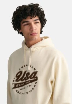 Gant Usa- Jersey Con Capucha - Cream -Solid Ventas fee932a40d844116bf62f73f2152613e